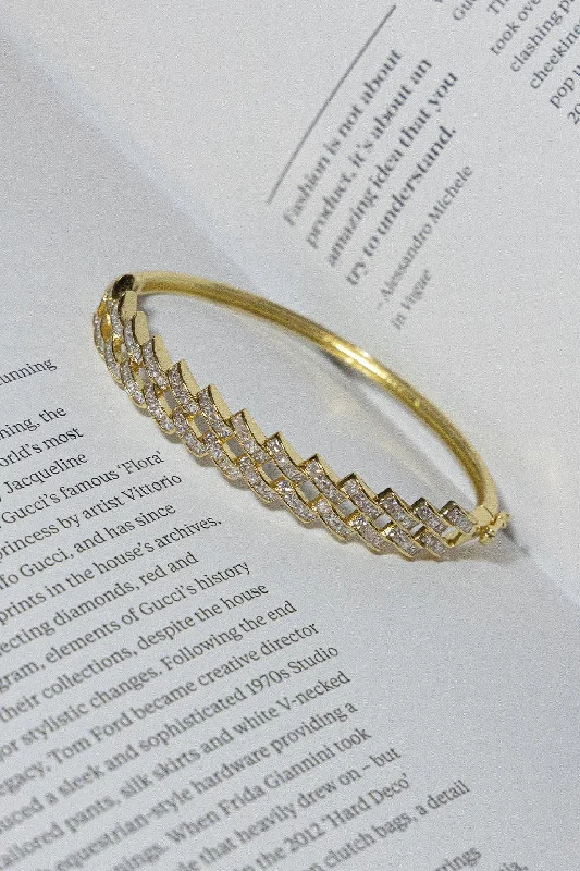 GOLD PLATED VISION BRACELET Cool Women's Distressed