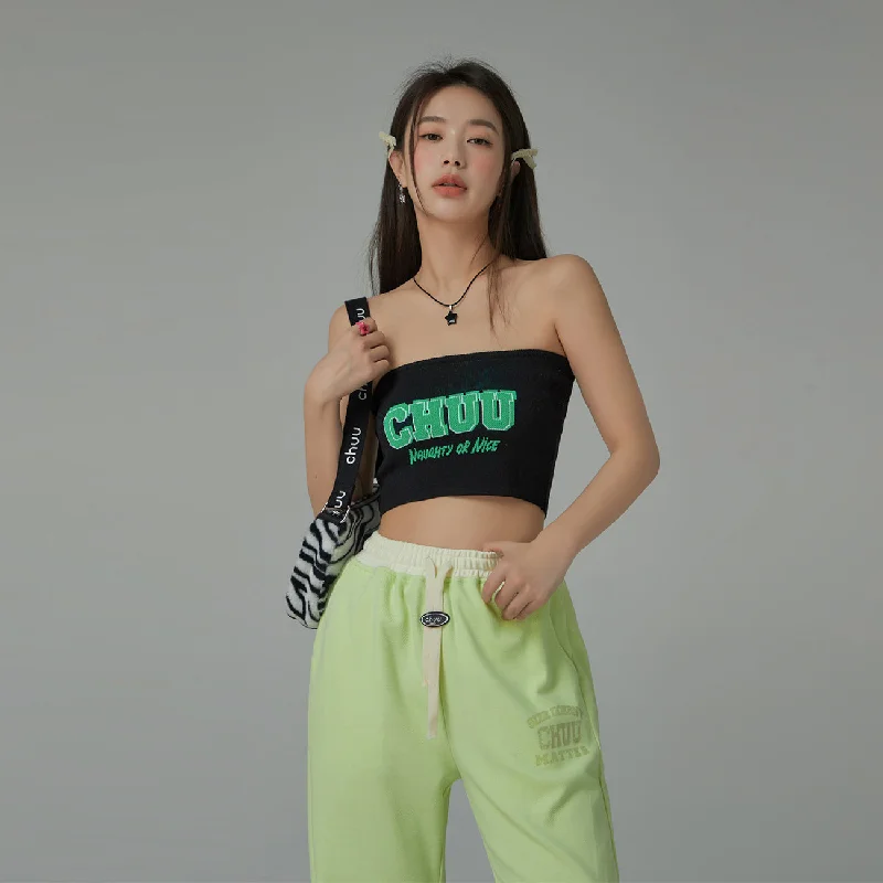 Chuu Naughty Or Nice Tube Top Youthful Women's Pop