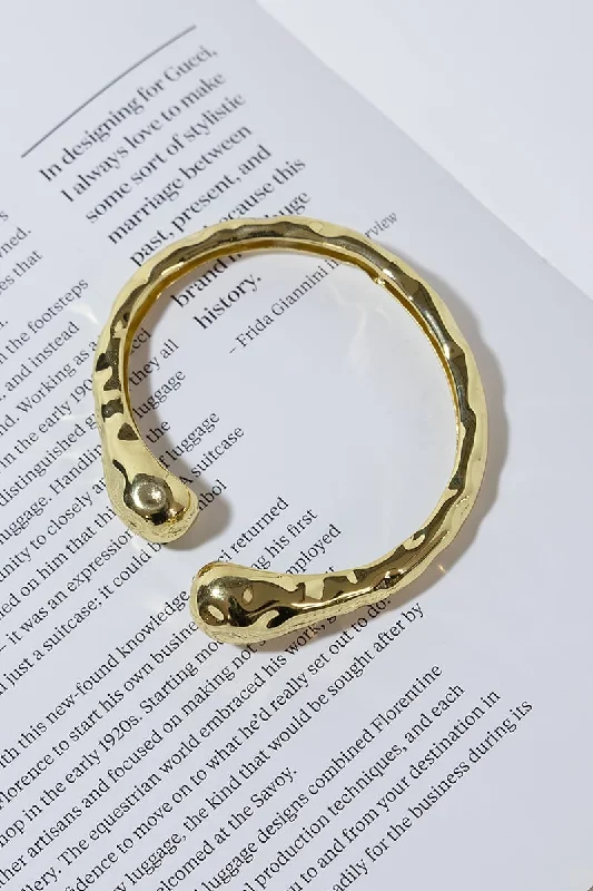 GOLD PLATED BONE BRACELET Confident Women's Power