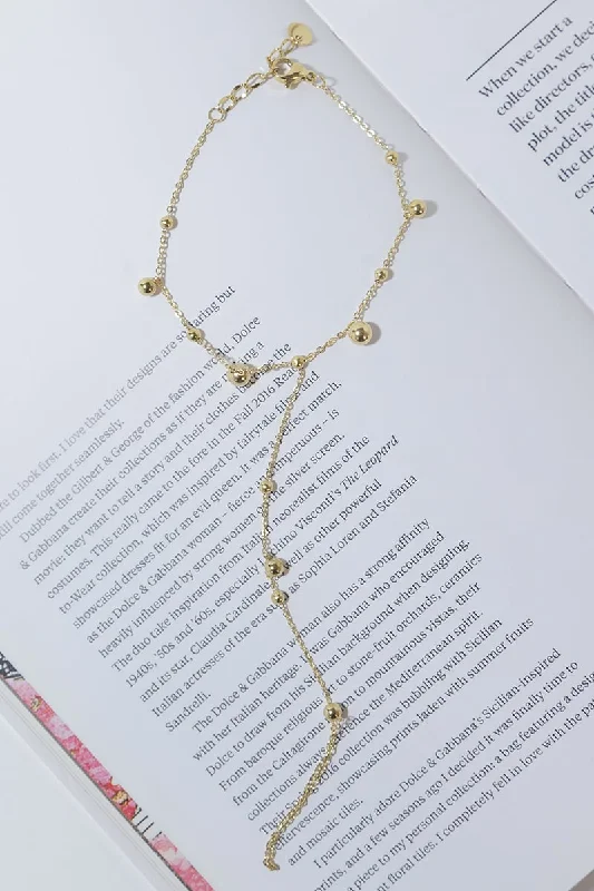 GOLD PLATED SPARKS BRACELET Monochromatic Office Style