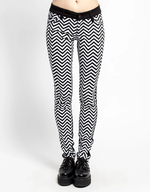 ZIG ZAG SPLIT FRONT SKINNY Relaxed Women's Beachy