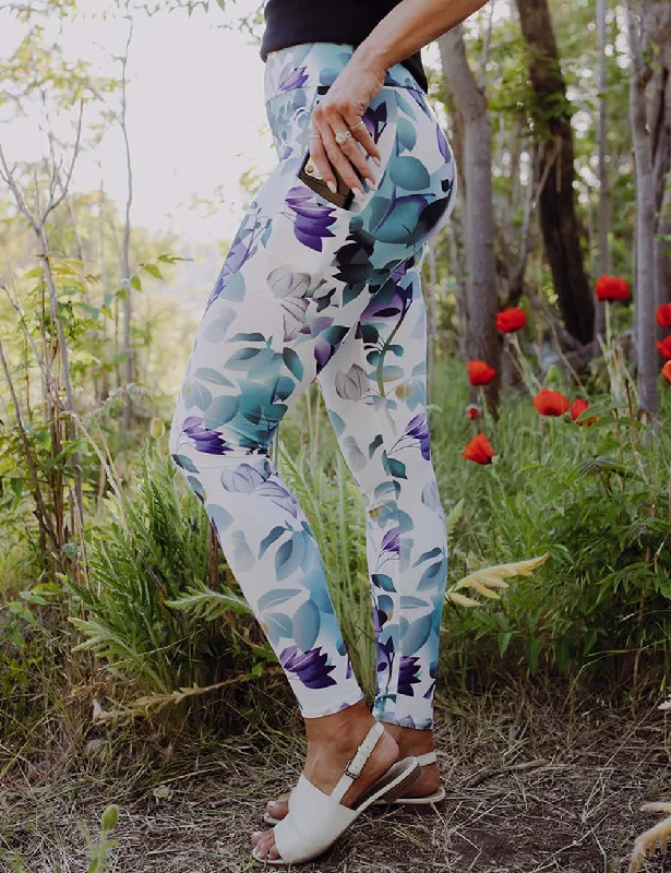 SA Exclusive Botanical Essence Pocket Leggings Athletic Women's 