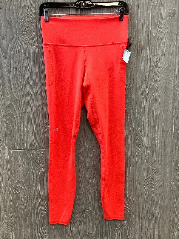 Athletic Leggings By Under Armour In Orange, Size: M Confident Women's High - fashion
