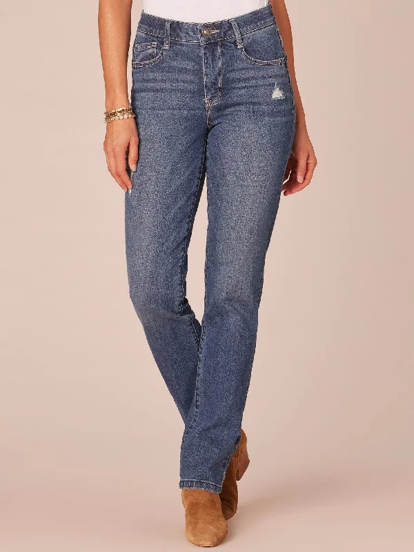 "Ab"solution High Rise Straight Leg Jeans Confident Women's Power