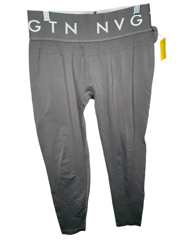 Athletic Leggings By Clothes Mentor In Grey, Size: Xl Bold Women's Animal Print