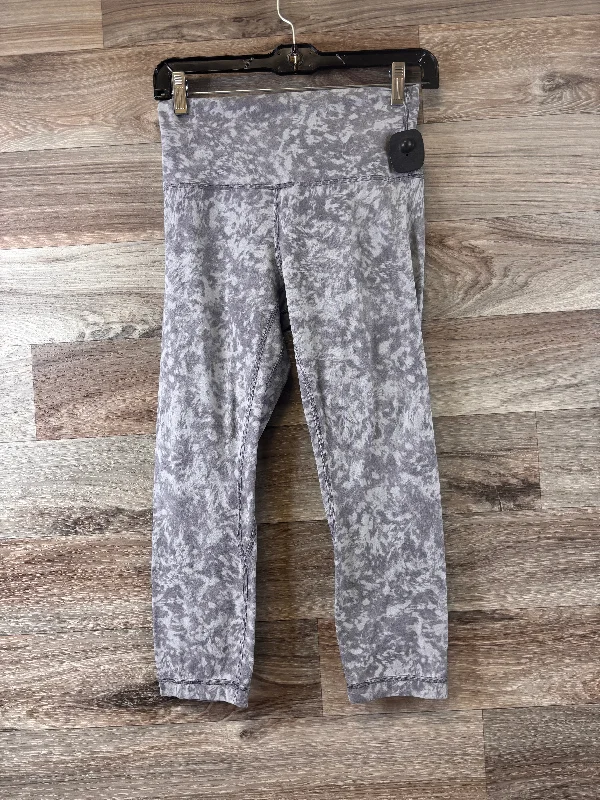 Athletic Leggings Capris By Lululemon In Grey, Size: S Business