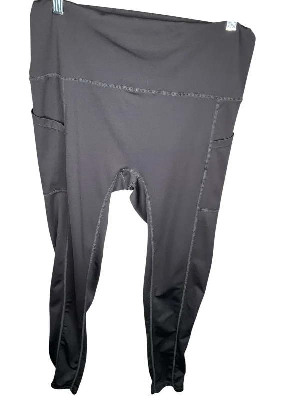 Athletic Leggings By Clothes Mentor In Grey, Size: 2x Adventure