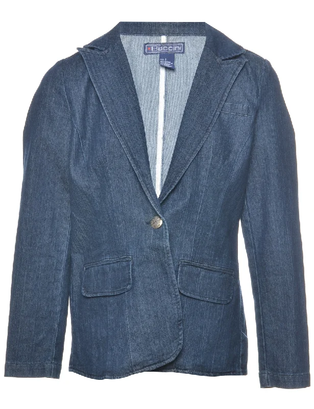 Indigo Denim Jacket - S Youthful Women's Anime - inspired
