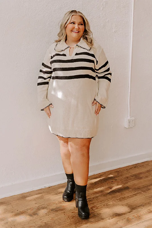 Nantucket Chill Knit Sweater Dress Curves Country