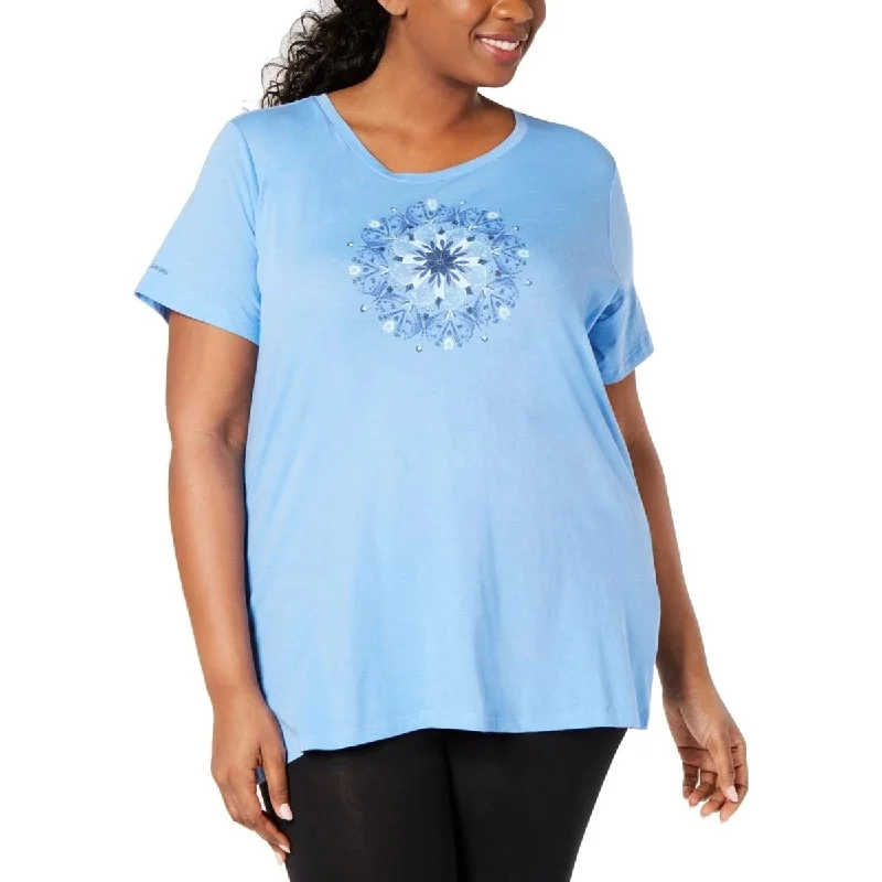 Columbia Women's Plus Butterfly Wing Running Fitness T-Shirt Size Extra Large Blue - X-Large Sustainable Organic Columbia Women's Plus Butterfly Wing Running Fitness T-Shirt Size Extra Large Blue - X-Large Sustainable Organic