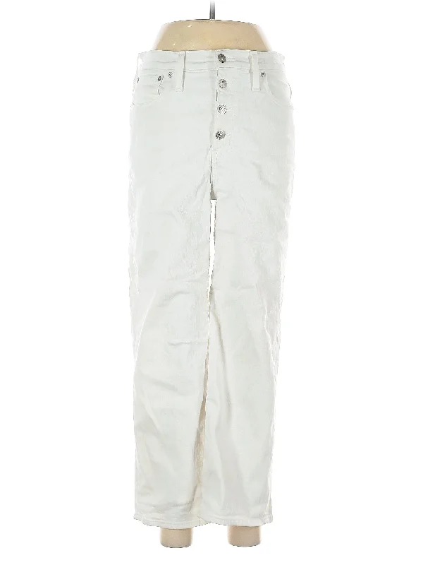 Mid-Rise Wide-leg Jeans Refined Women's Classic 