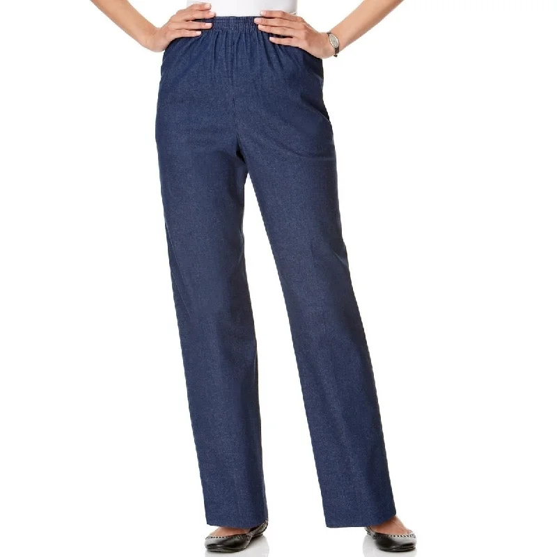Alfred Dunner Women's Petites Stretch Pull On Casual Pants Denim Size 6" - Blue Refined Women's Hand - crafted Alfred Dunner Women's Petites Stretch Pull On Casual Pants Denim Size 6" - Blue Refined Women's Hand - crafted
