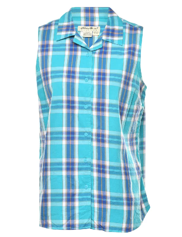 Eddie Bauer Checked Shirt - M Refined Women's 