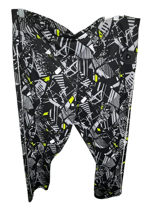 Athletic Leggings By Reebok In Black, Size: Xxl Dapper Women's Bow - adorned