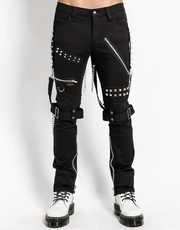 STUDDED BONDAGE PANT Dapper Women's Bow - adorned