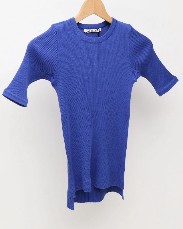 GIZA HIGH GAUGE RIB KNIT TEE Sporty Women's Tennis
