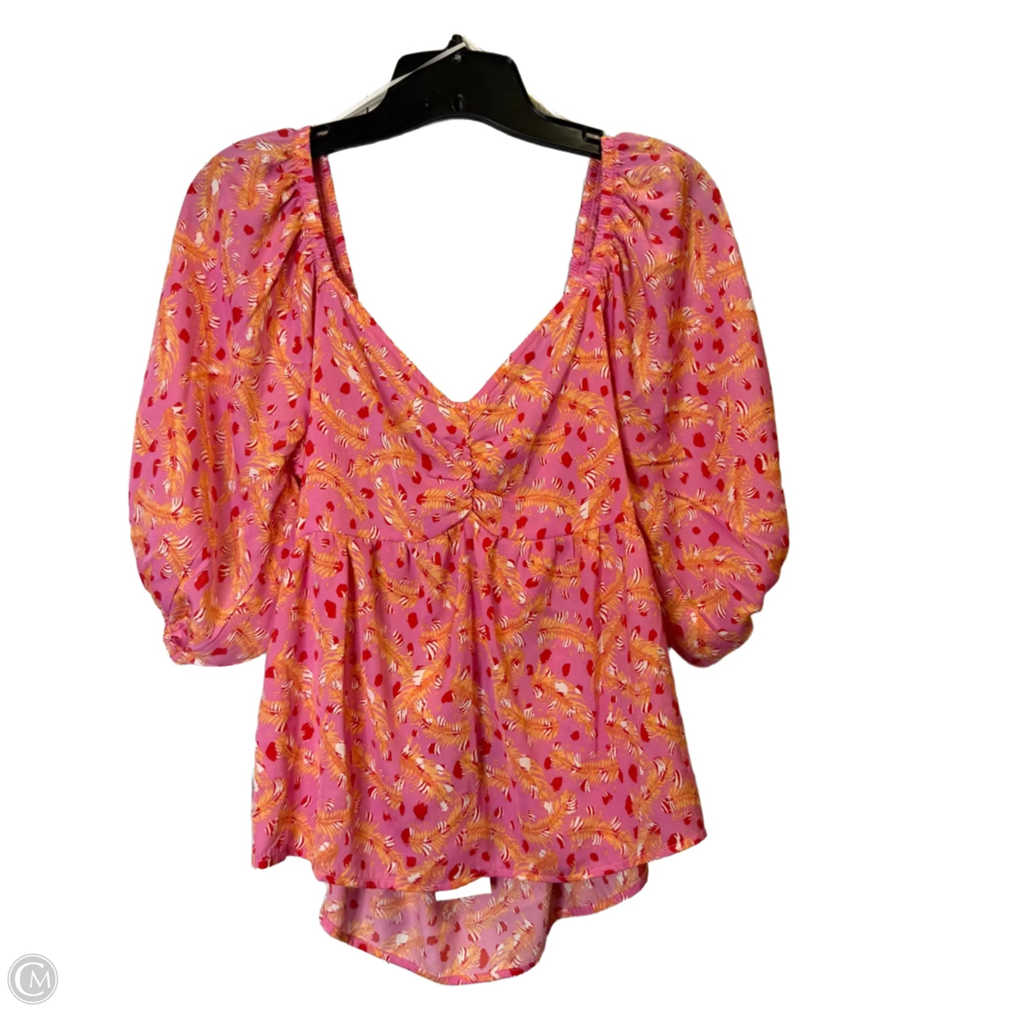 Top Short Sleeve By Clothes Mentor In Pink, Size: M Practical Women's Multi - 